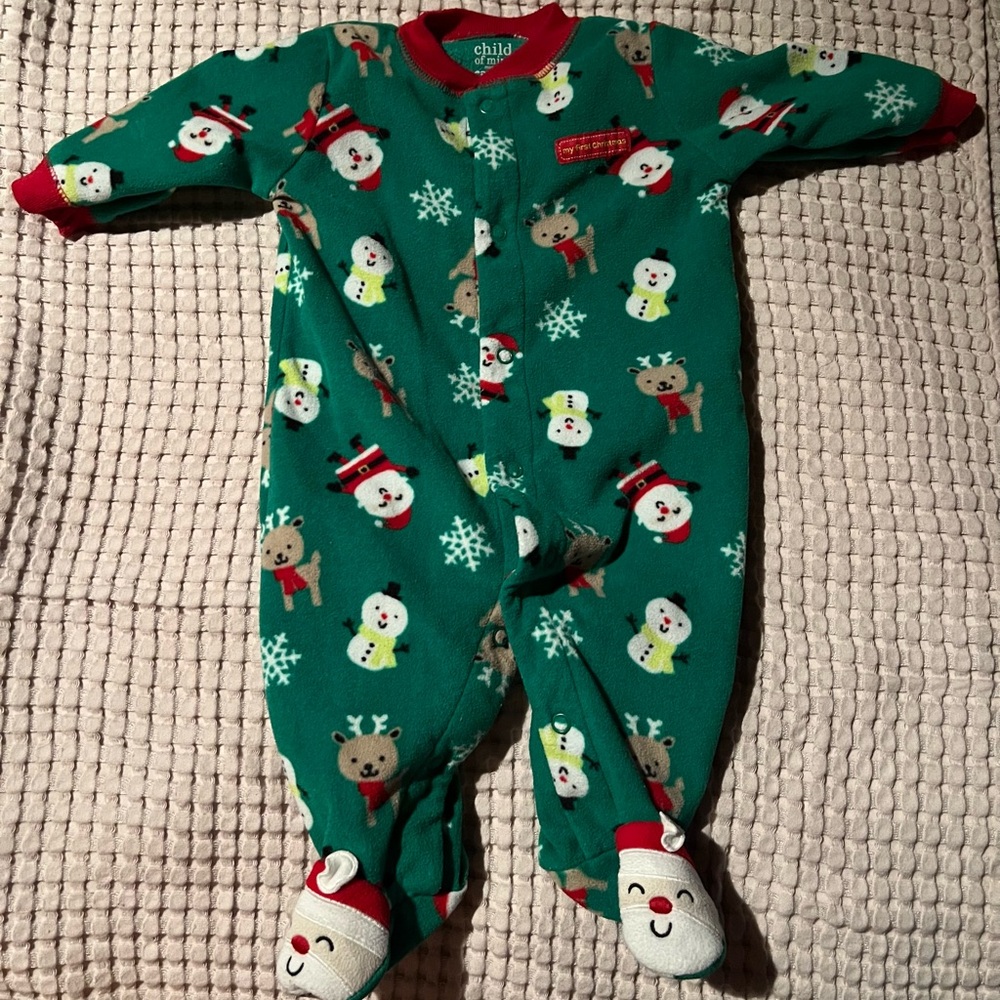 Fleece Christmas zipper